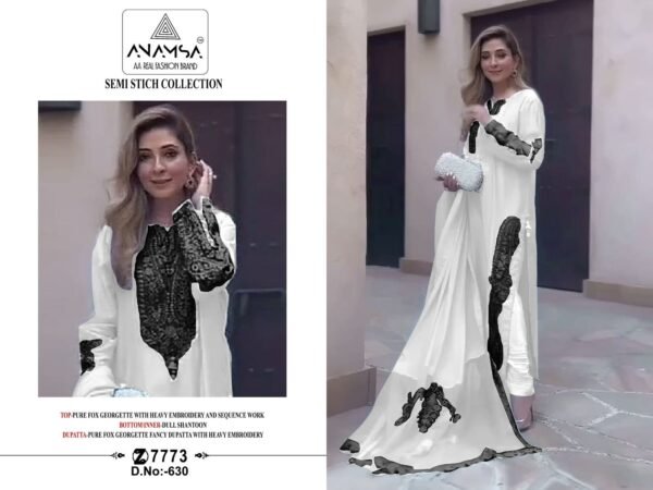 Anamsa Design No. 630 Pakistani Suit – Elegance Redefined