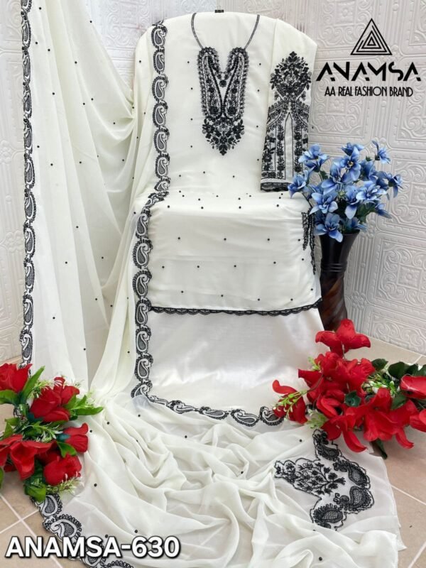 Anamsa Design No. 630 Pakistani Suit – Elegance Redefined - Image 2