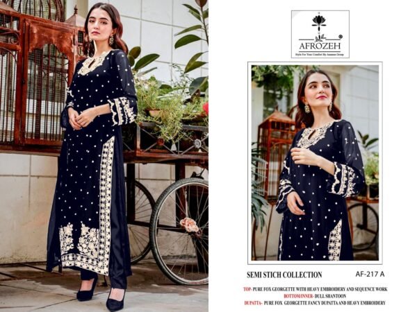 AFROZEH D. NO. 217-A-B-C-D PAKISTANI SUITS - Image 7