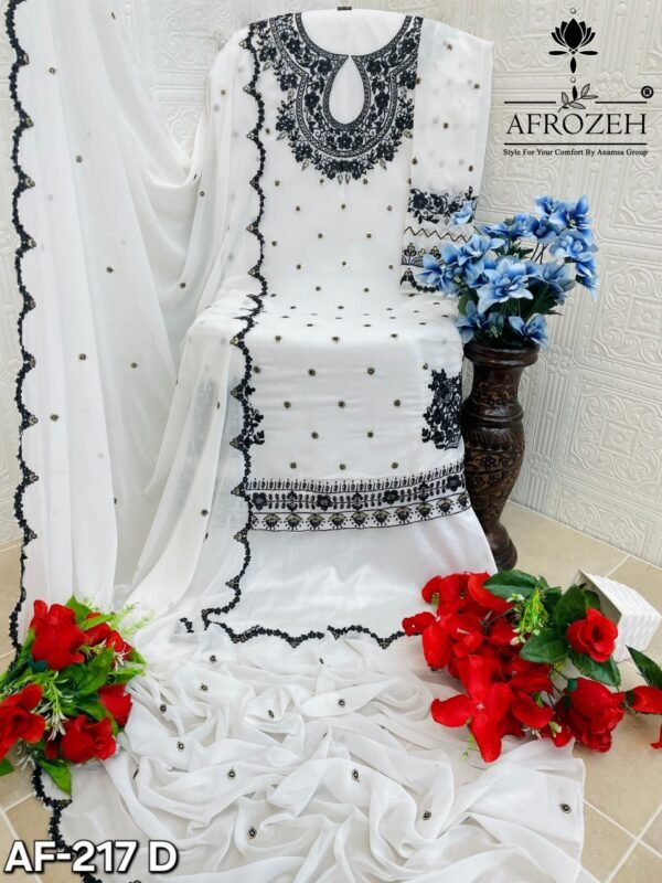 AFROZEH D. NO. 217-A-B-C-D PAKISTANI SUITS - Image 2