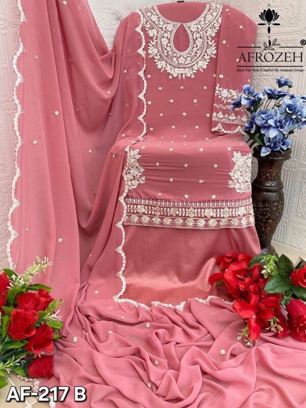 AFROZEH D. NO. 217-A-B-C-D PAKISTANI SUITS - Image 4