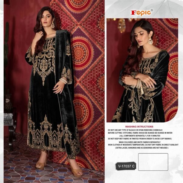 FEPIC ROSEMEEN D. NO. V 17037 PAKISTANI SUITS