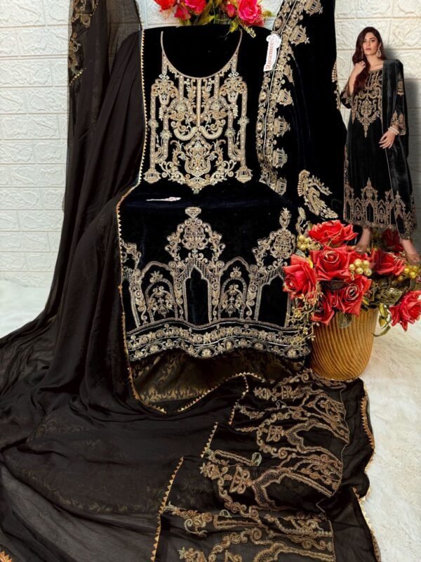 FEPIC ROSEMEEN D. NO. V 17037 PAKISTANI SUITS - Image 2