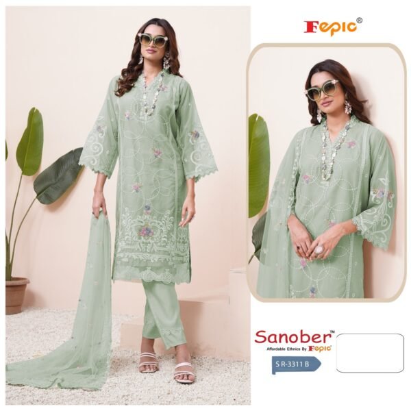 Fepic D.No.SR-3311 Pakistani Suits full set - Image 2