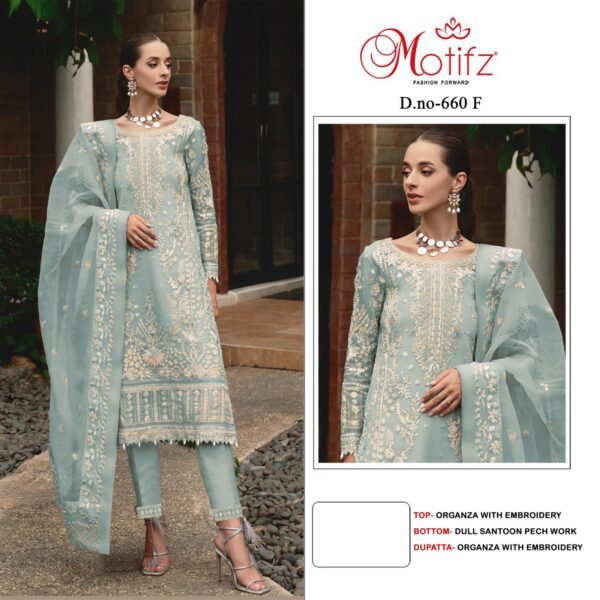 Motifz Surat D.No. 660 Pakistani Suits - Image 3