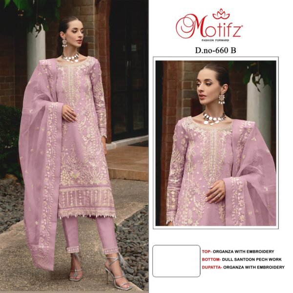 Motifz Surat D.No. 660 Pakistani Suits - Image 4