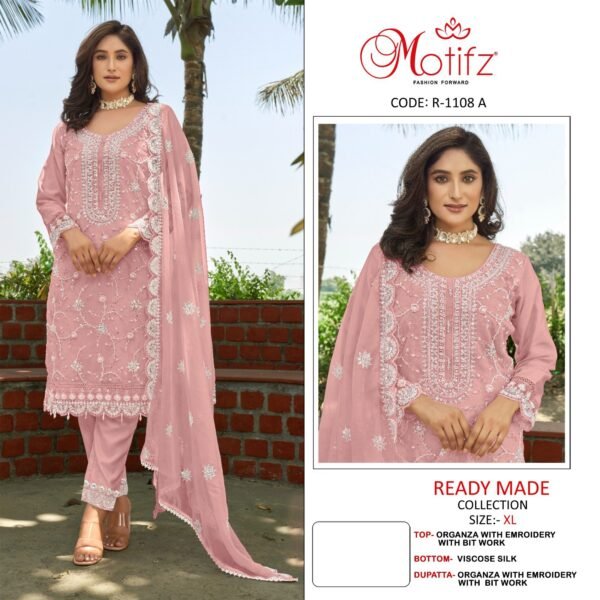 Motifz Surat D No-R 1108 Pakistani Suits - Image 3