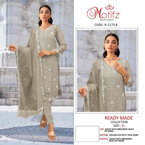 Motifz Surat D No-R 1173 Pakistani Suits - Image 3