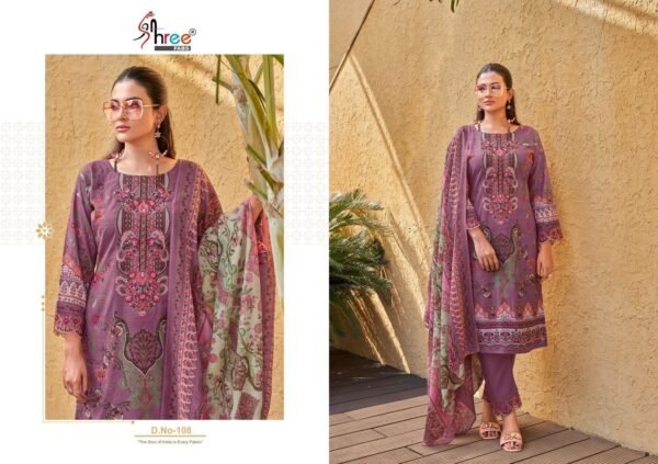 Shree Fabs Surat Khadiza Premium Lawn Collection – Elegant Pakistani Suits - Image 2