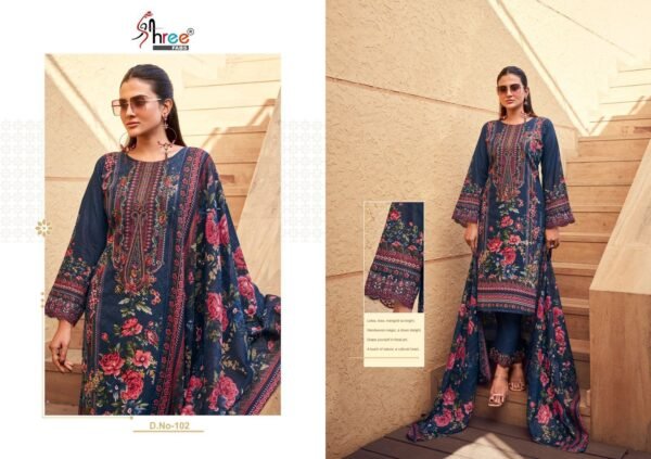 Shree Fabs Surat Khadiza Premium Lawn Collection – Elegant Pakistani Suits - Image 6