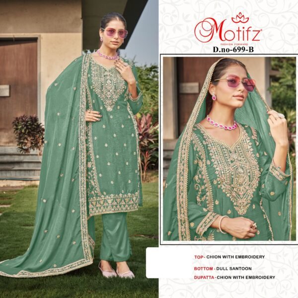 Motifz Surat D. No. 699 Pakistani Suits - Image 4
