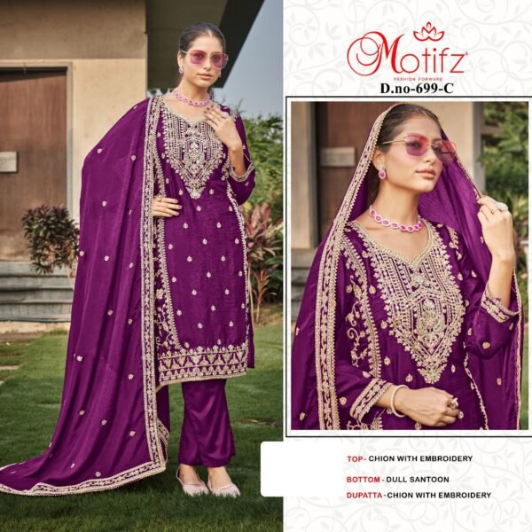 Motifz Surat D. No. 699 Pakistani Suits - Image 2