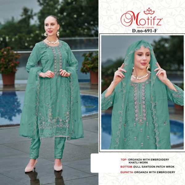 Motifz Surat D. No. 691 Pakistani Suits - Image 4