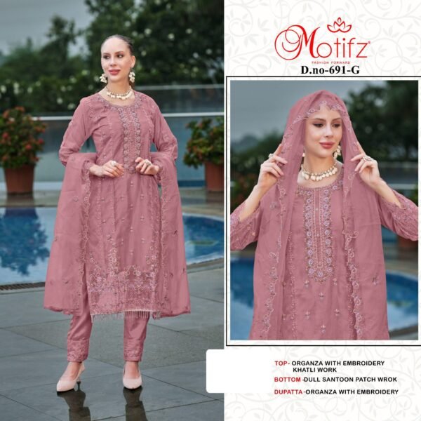 Motifz Surat D. No. 691 Pakistani Suits - Image 2