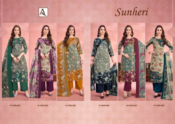 Alok Suit Sunheri Pakistani Suits - Image 2