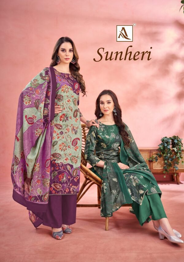 Alok Suit Sunheri Pakistani Suits