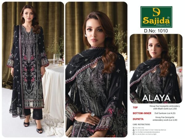 Sajida Designers Pakistani Suits (ALAYA-VOL-1) – SD-1008-1009-1010 - Image 3
