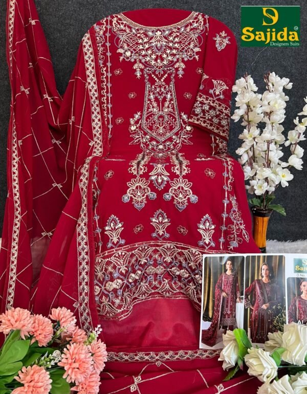 Sajida Designers Pakistani Suits (ALAYA-VOL-1) – SD-1008-1009-1010 - Image 2
