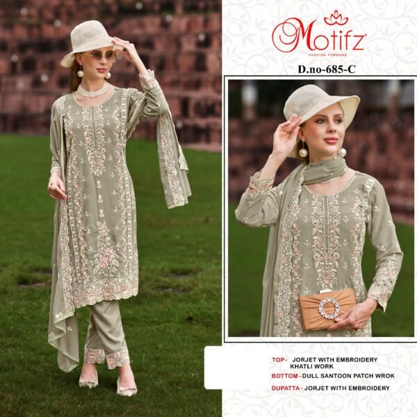 Motifz Surat D. No. 685 Pakistani Suits - Image 4