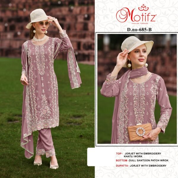 Motifz Surat D. No. 685 Pakistani Suits - Image 3