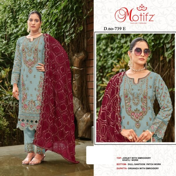 Motifz Surat D. No. 739 Pakistani Suits - Image 4