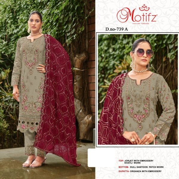 Motifz Surat D. No. 739 Pakistani Suits - Image 3