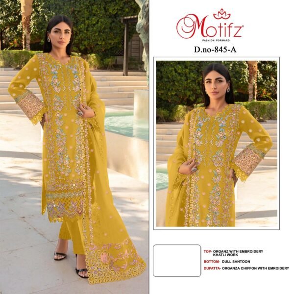 Motifz Surat D. No. 845 Pakistani Suits - Image 3