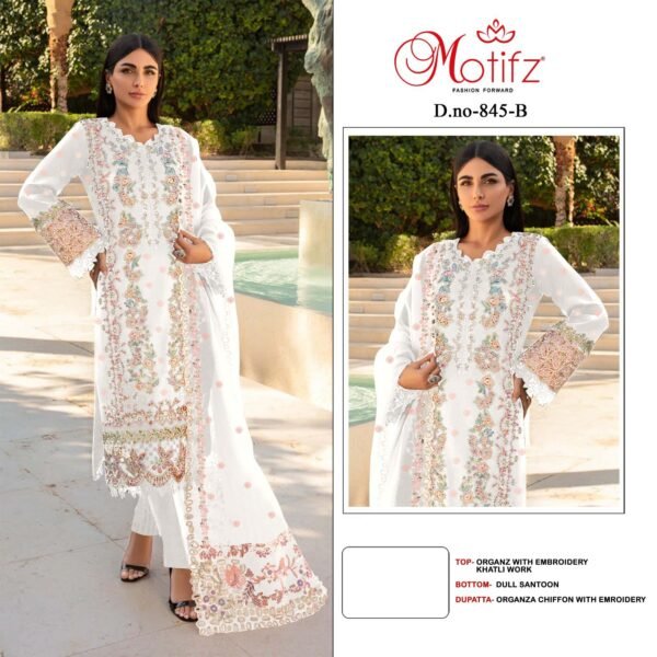 Motifz Surat D. No. 845 Pakistani Suits - Image 3