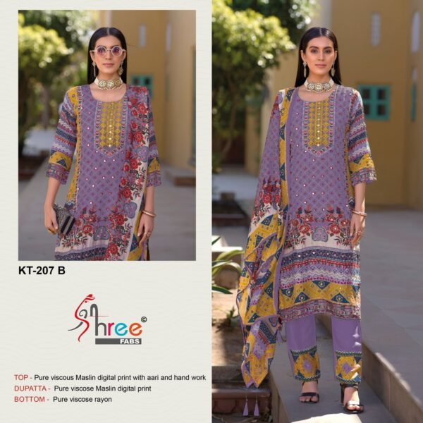Shree Fab Surat D. No. KT - 207 Pakistani Suits - Image 2