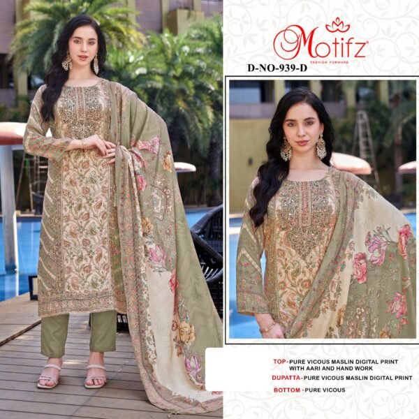 Motifz Surat D. No. 939 Pakistani Suits - Image 2