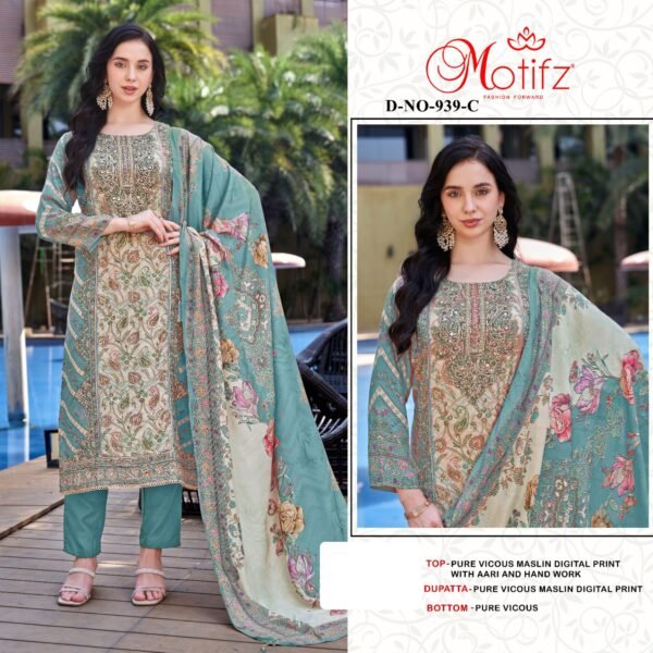 Motifz Surat D. No. 939 Pakistani Suits - Image 3