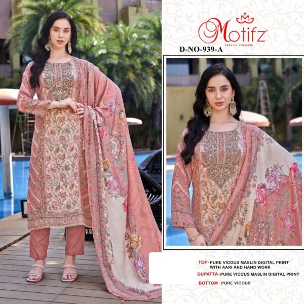 Motifz Surat D. No. 939 Pakistani Suits - Image 4