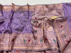 Pure Katan Banarasi Meena Saree