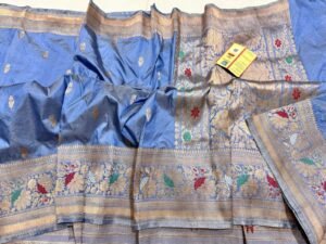 Pure Katan Banarasi Meena Saree