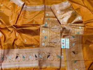 Pure Katan Banarasi Meena Saree