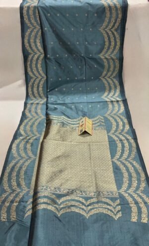 Pure Katan Silk Saree Contrast Pallu