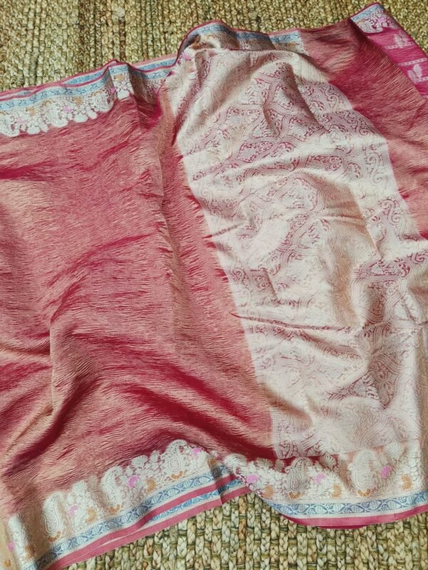 Crush Tissue Saree - Image 7