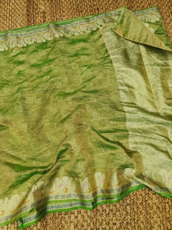 Crush Tissue Saree - Image 5