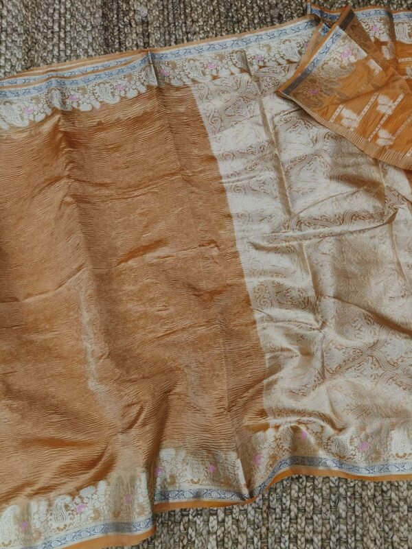 Crush Tissue Saree - Image 6