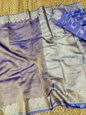 Crush Tissue Saree