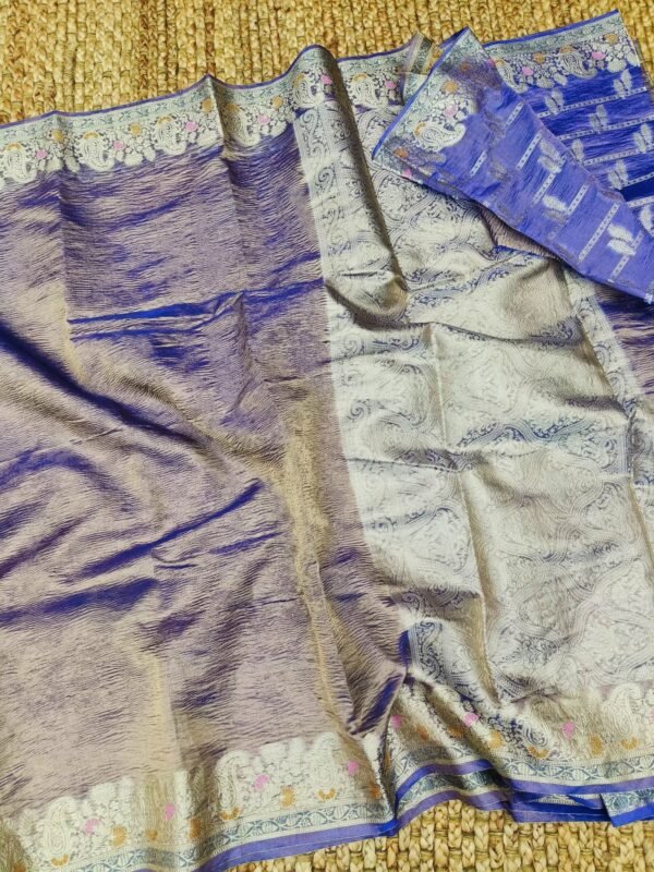 Crush Tissue Saree - Image 4