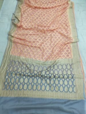 Pure Khaddi Georgette Banarasi Saree