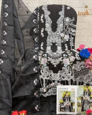 IZNIK 253–256 by IZNIK FAB | Heavy Cotton Embroidered Suits with Muslin & Cotton Dupatta – Premium Quilted Fabric