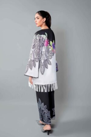 Black Multi-Printed Co-Ord Set for Women – Imported Cotton Palazzo Suit | Ansari Fashion
