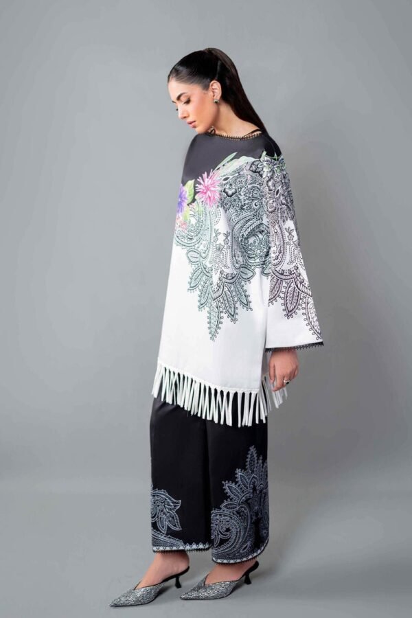 Black Multi-Printed Co-Ord Set for Women – Imported Cotton Palazzo Suit | Ansari Fashion - Image 3