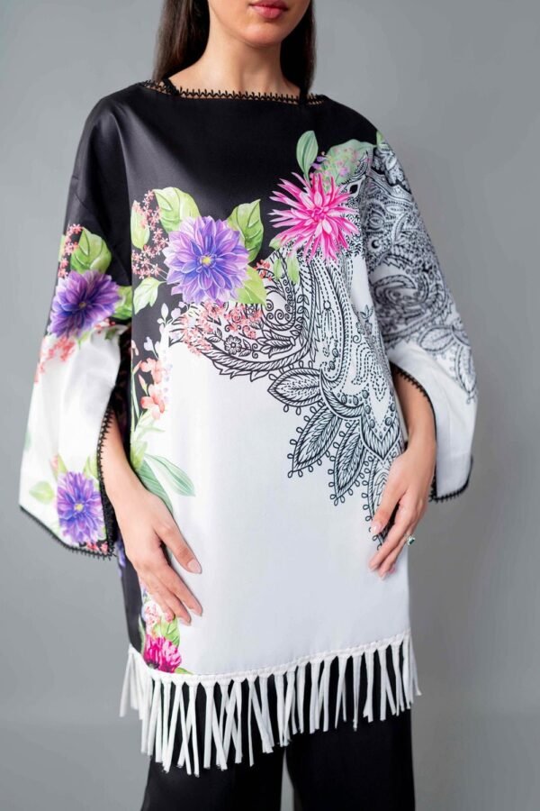 Black Multi-Printed Co-Ord Set for Women – Imported Cotton Palazzo Suit | Ansari Fashion - Image 6