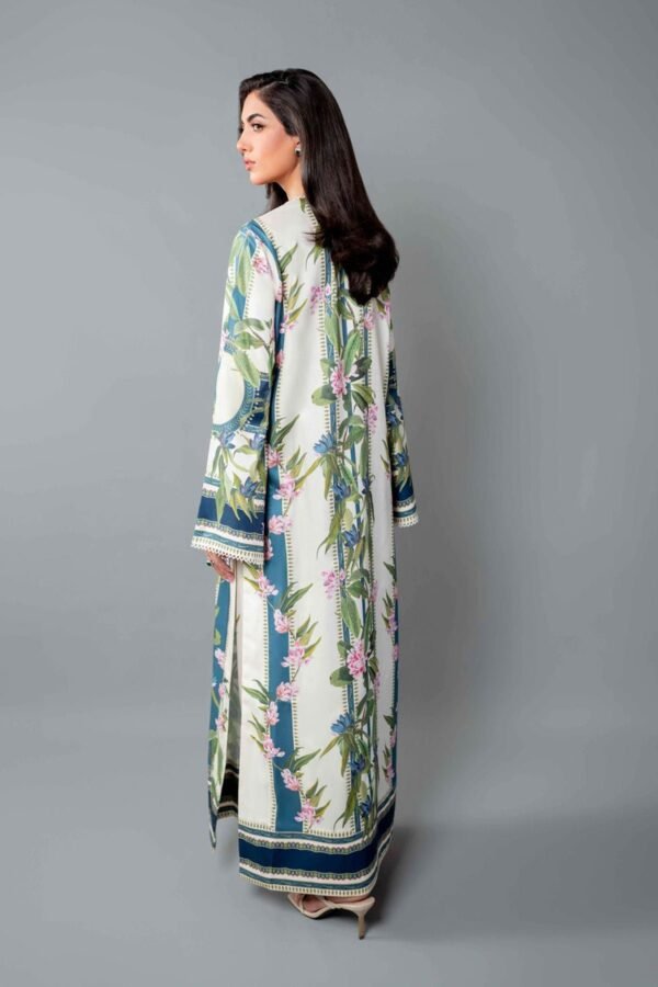 Pista Green Multi-Printed Co-Ord Set for Women – Pakistani Palazzo Style | Ansari Fashion - Image 3