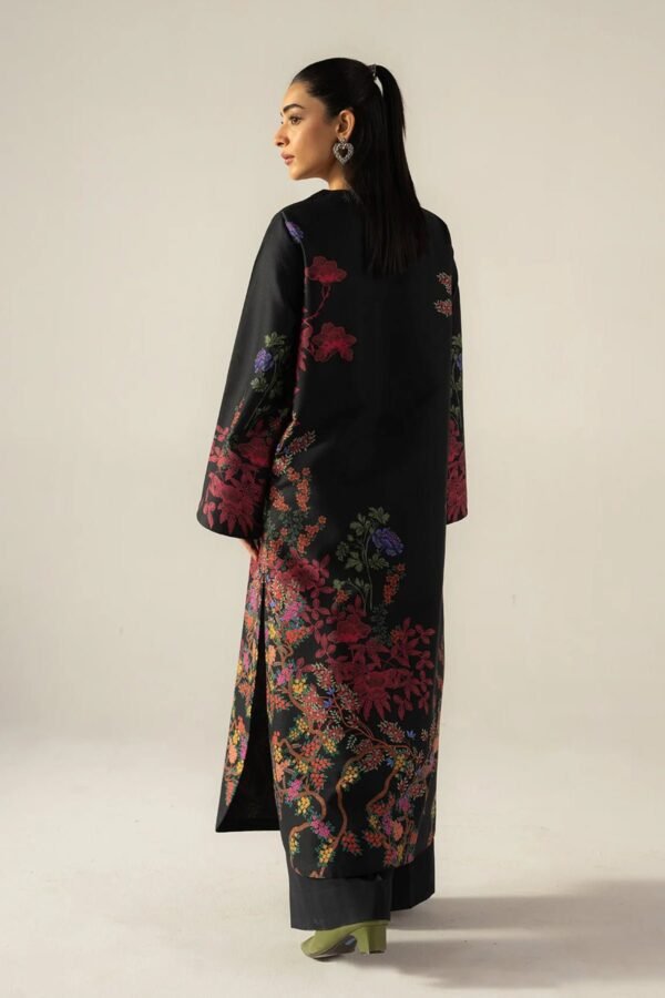 Black Multi-Printed Co-Ord Set for Women – Pakistani Cotton Palazzo Suit | Ansari Fashion - Image 4