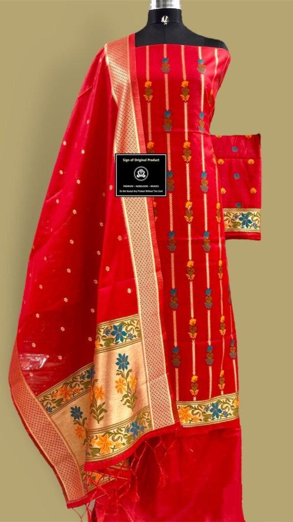banarasi jamdani suit wholesale 14 pcs Set - Image 2