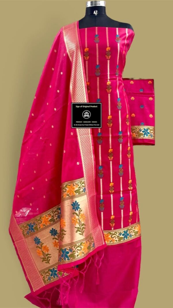 banarasi jamdani suit wholesale 14 pcs Set - Image 3